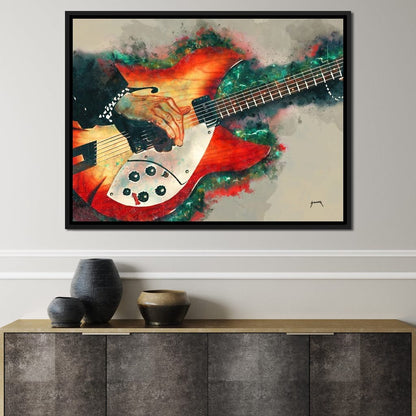 Tom Petty's Electric Guitar Canvas Wall Art