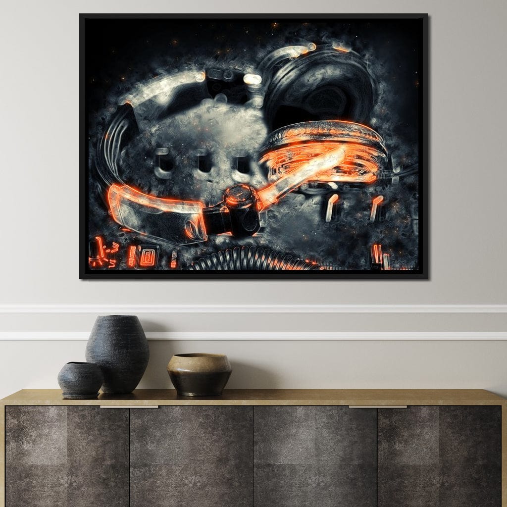 Neon Beats Canvas Wall Art