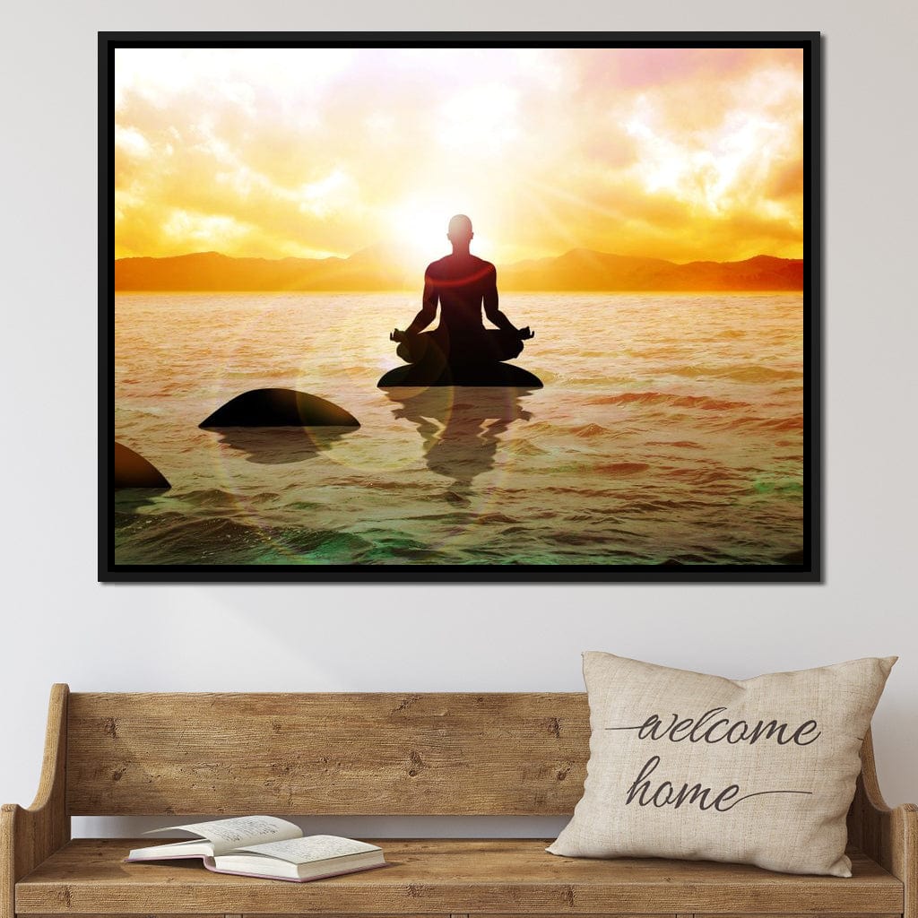Meditation Master Canvas Wall Art