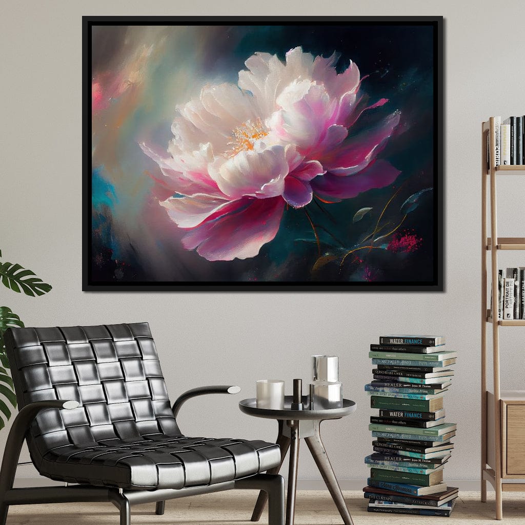 Peonie Flower 3 Canvas Wall Art