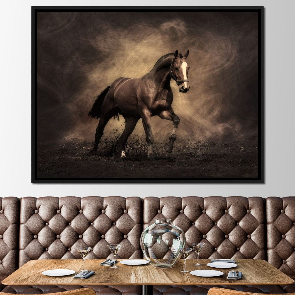 Brown Horse Canvas Wall Art