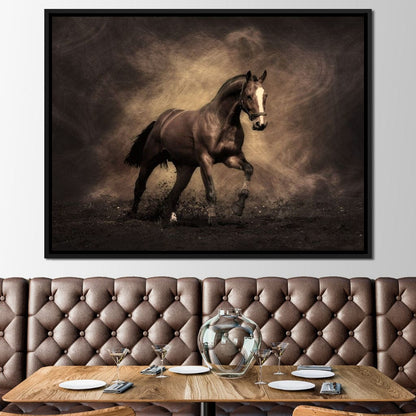 Brown Horse Canvas Wall Art