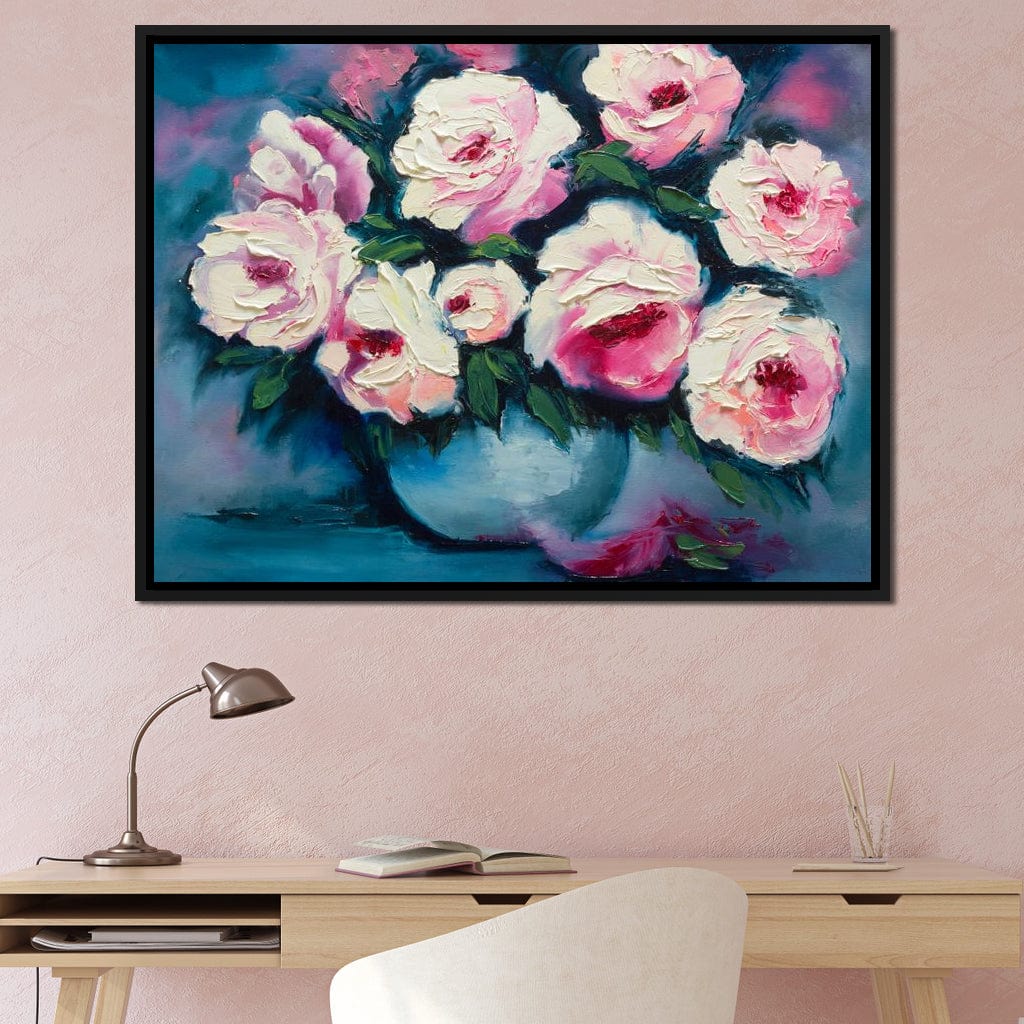 Beautiful Peonies Canvas Wall Art