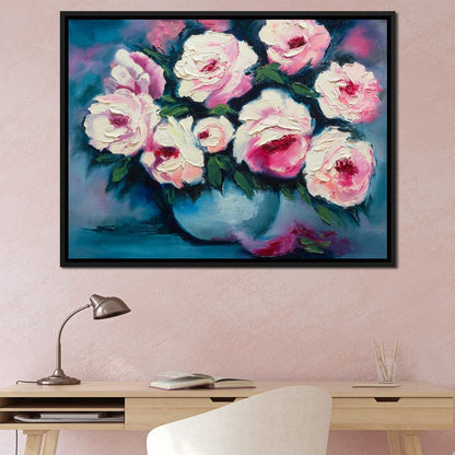Beautiful Peonies Canvas Wall Art
