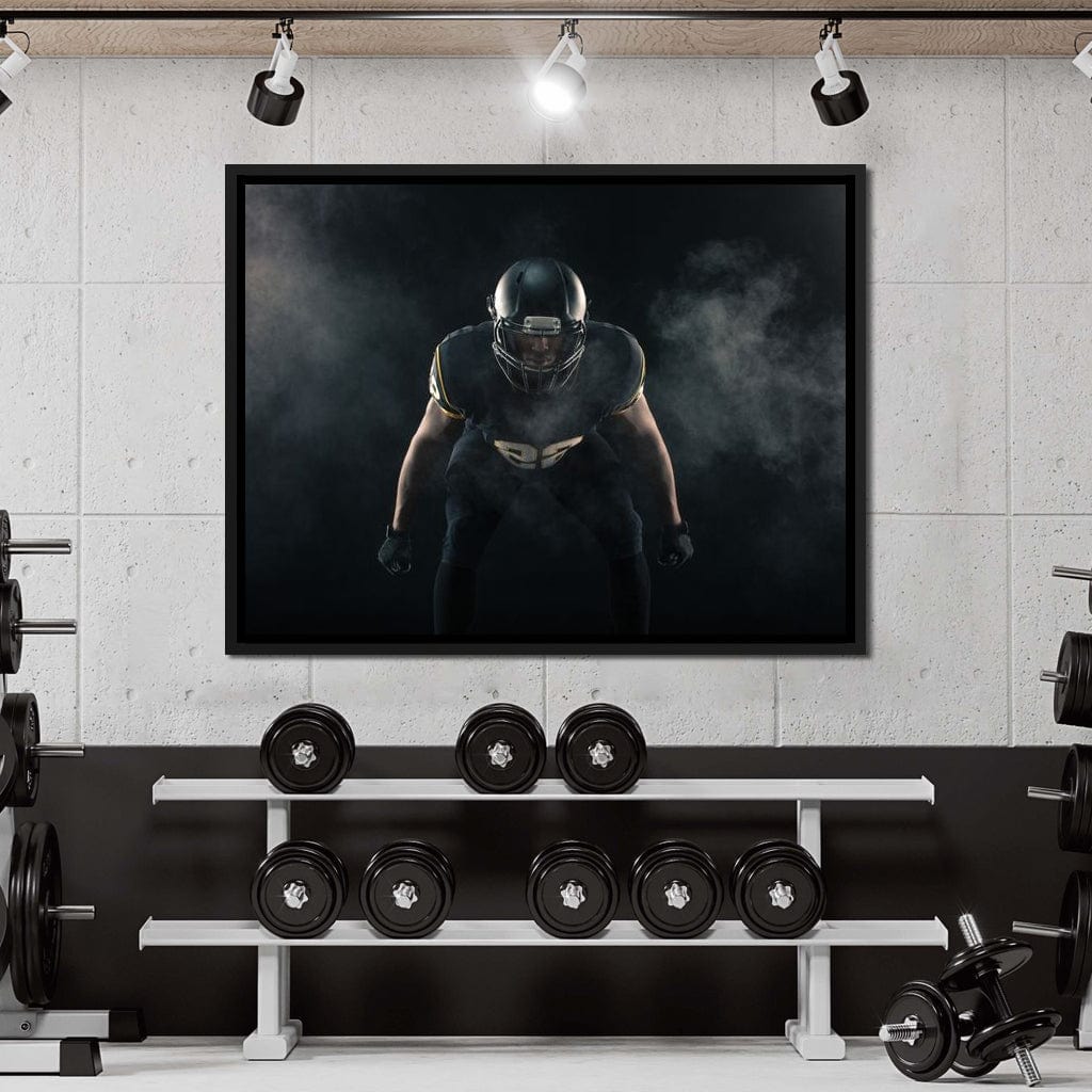 Football Athlete Canvas Wall Art