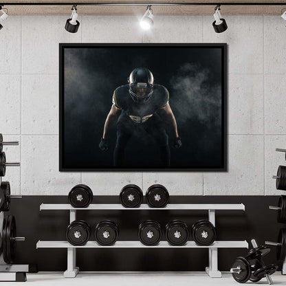 Football Athlete Canvas Wall Art