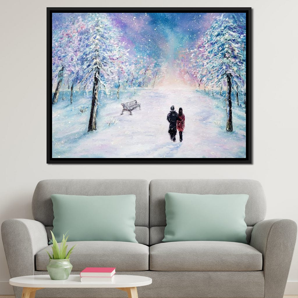 Winter Walk Canvas Wall Art