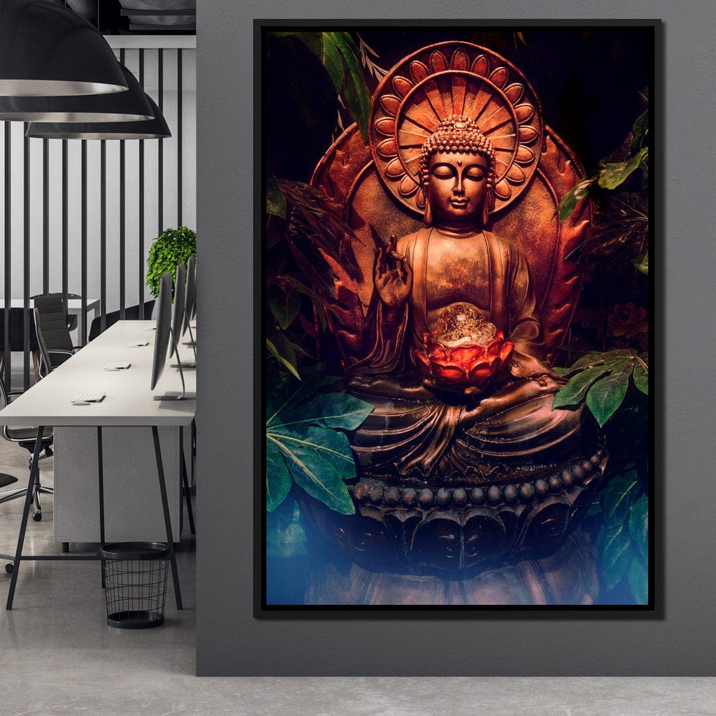 Zen Buddha Meditation Canvas Wall Art
