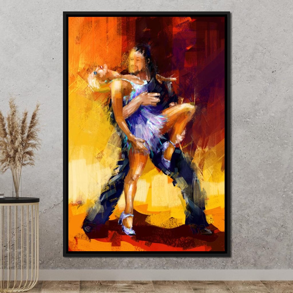 Rumba Dancers Canvas Wall Art