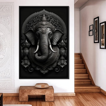 Ganesha's Might Canvas Wall Art
