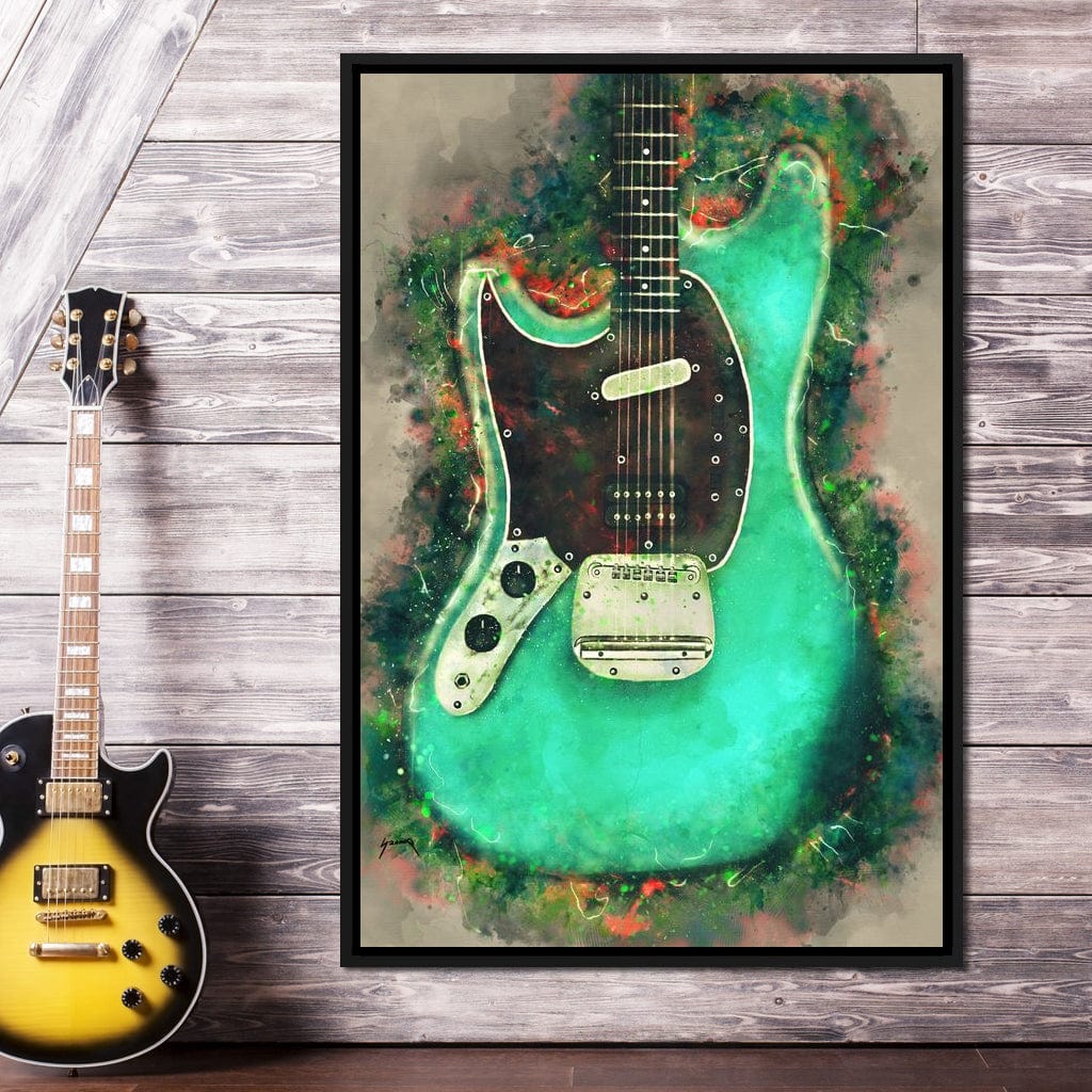 Kurt Cobain's Guitar Canvas Wall Art