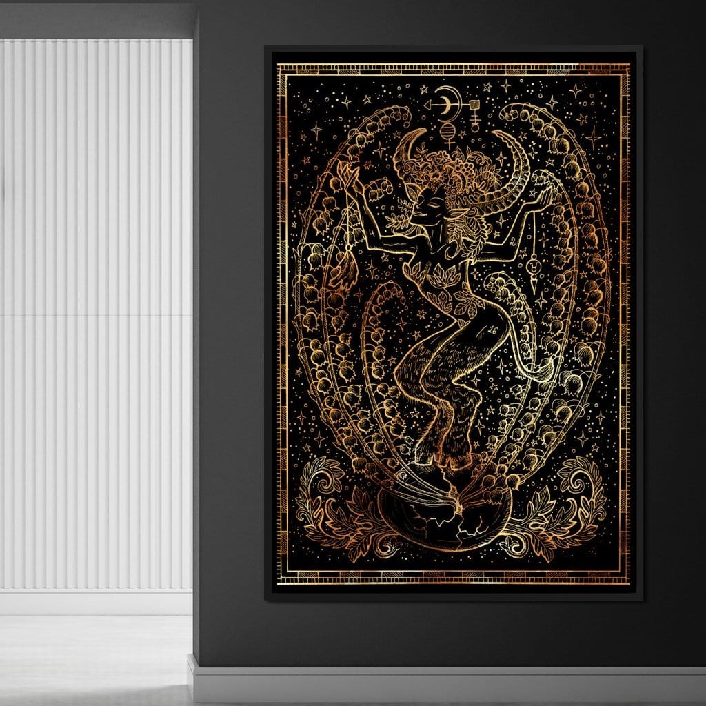Zodiac sign Taurus Canvas Wall Art