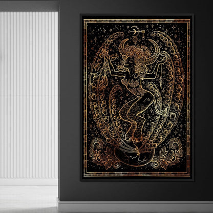Zodiac sign Taurus Canvas Wall Art
