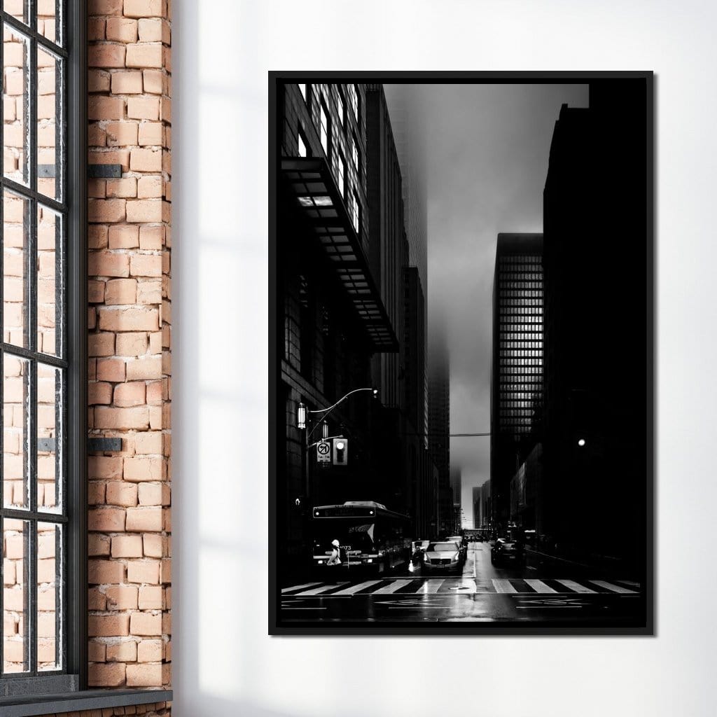 Downtown Toronto Fogfest no35 Canvas Wall Art