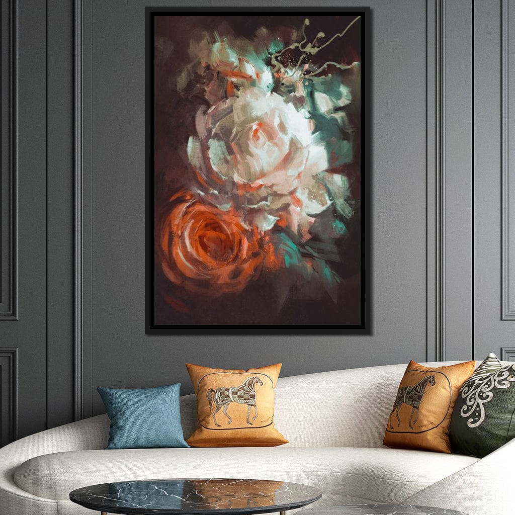 Bouquet of Roses Canvas Wall Art