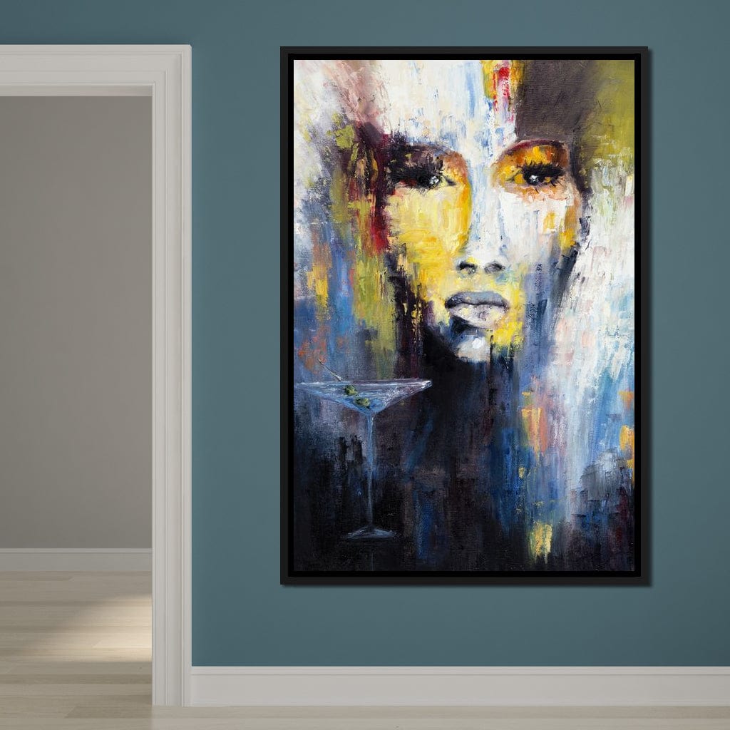 Martini Portrait Canvas Wall Art