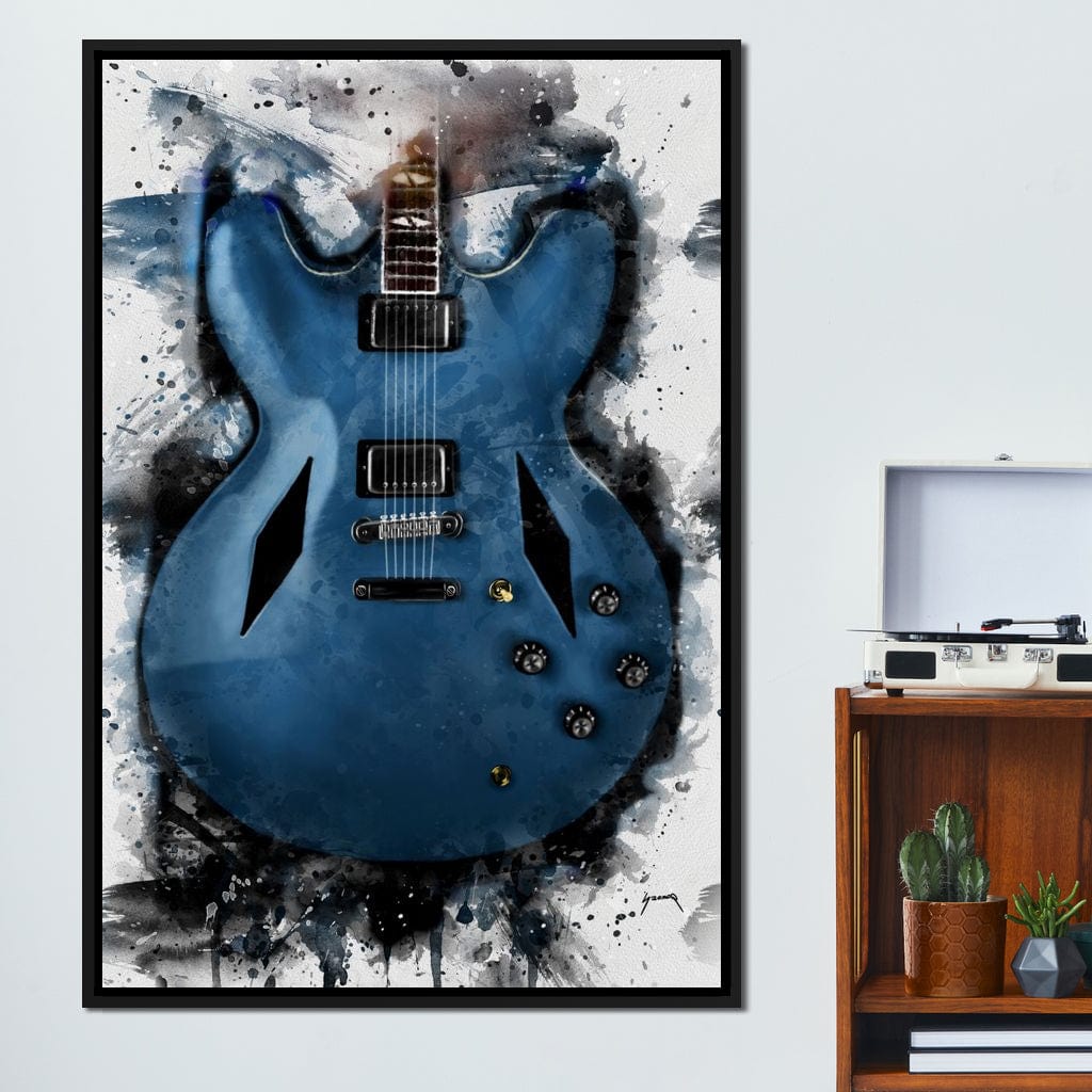 Dave Grohl's Electric Guitar Canvas Wall Art