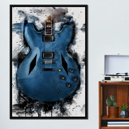 Dave Grohl's Electric Guitar Canvas Wall Art