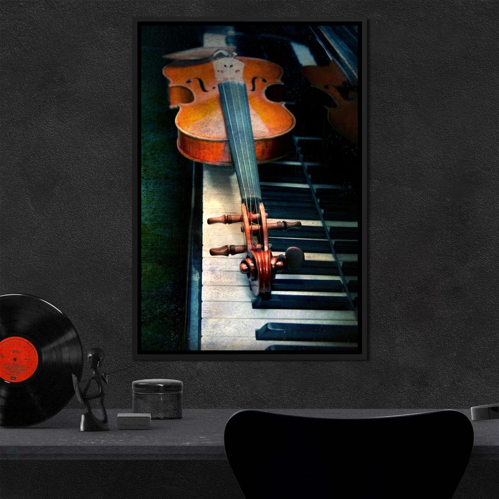 Piano & Violin Canvas Wall Art