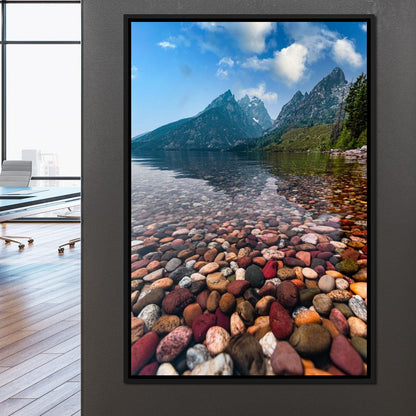 Colored Pebbles Canvas Wall Art