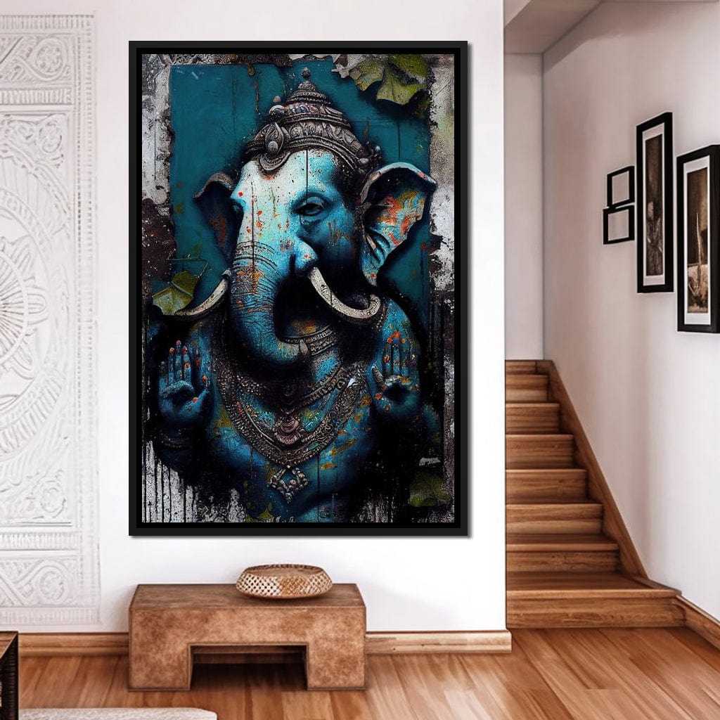 Wise Ganesha Canvas Wall Art