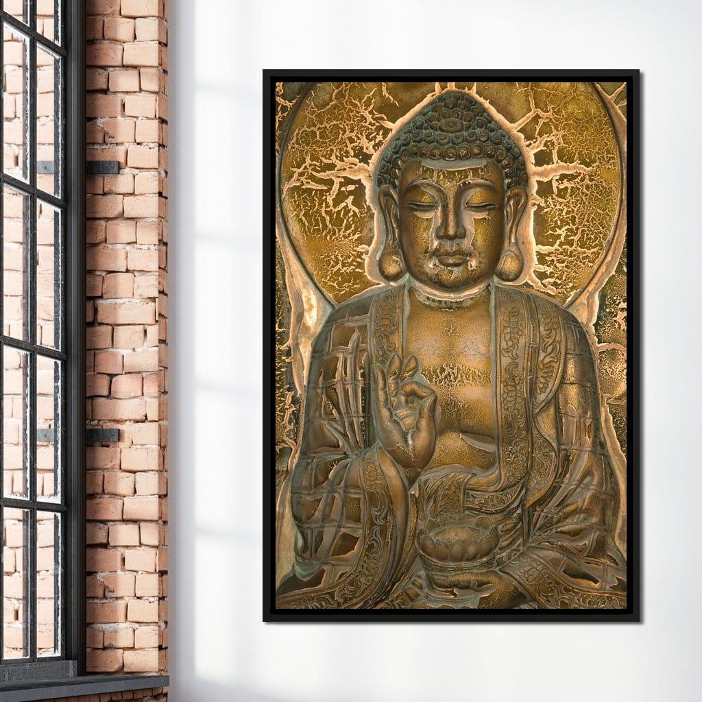 Buddhist Mural Canvas Wall Art