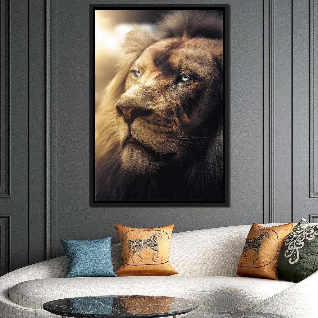 Lion Boss Canvas Wall Art