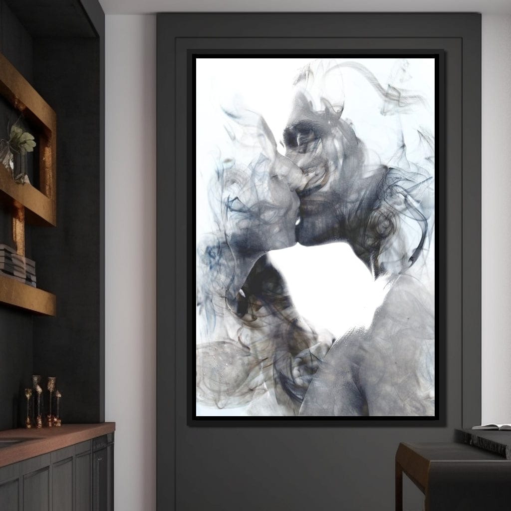 Romantic Kiss Canvas Wall Art