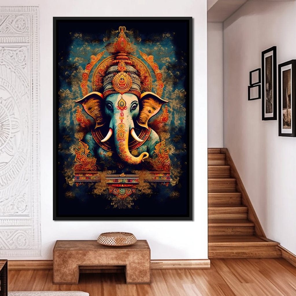 Tranquil Ganesha Canvas Wall Art
