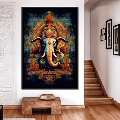 Tranquil Ganesha Canvas Wall Art