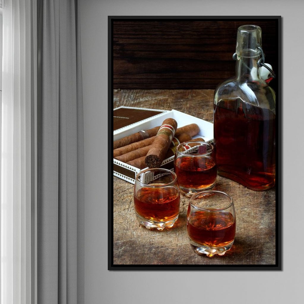 Cigars & Cognac Canvas Wall Art