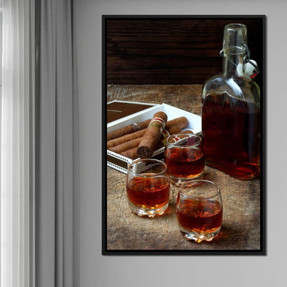 Cigars & Cognac Canvas Wall Art