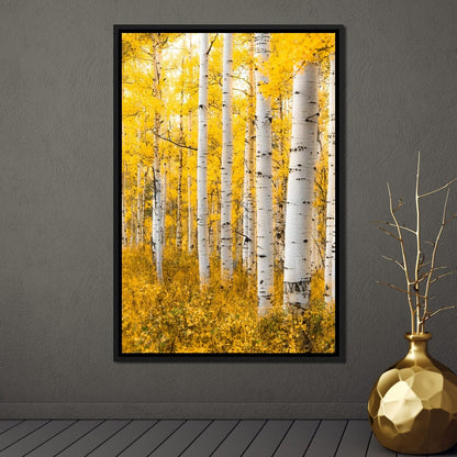 Yellow Forest - Colorado Canvas Wall Art