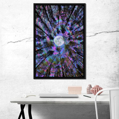 Moon Swirl Canvas Wall Art