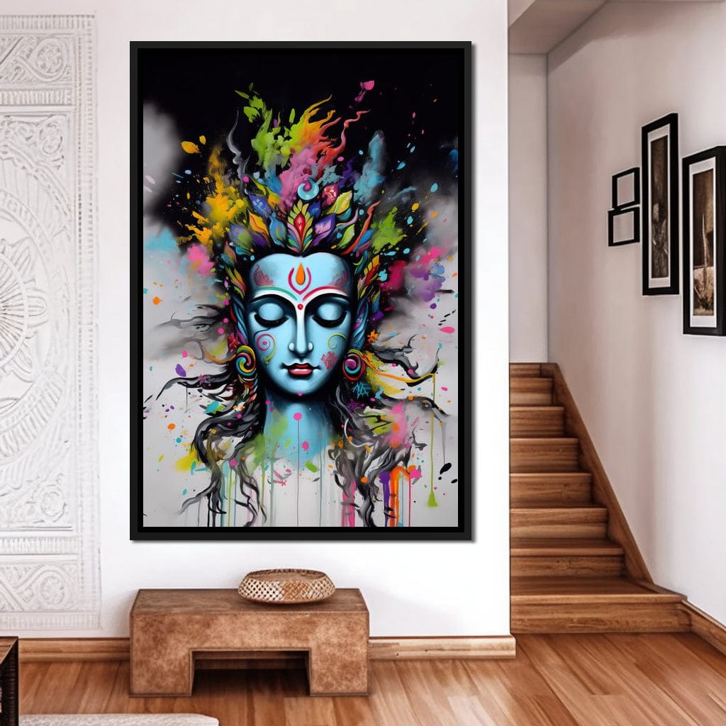Heavenly Shiva Canvas Wall Art