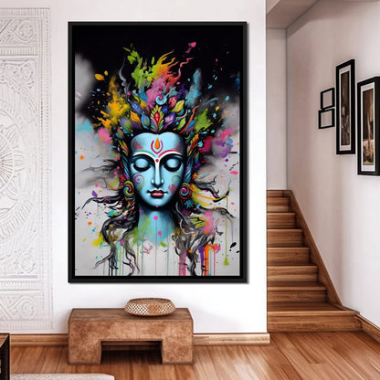 Heavenly Shiva Canvas Wall Art