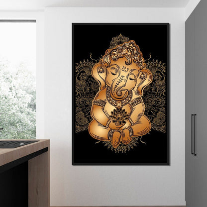 Baby Ganesh Canvas Wall Art