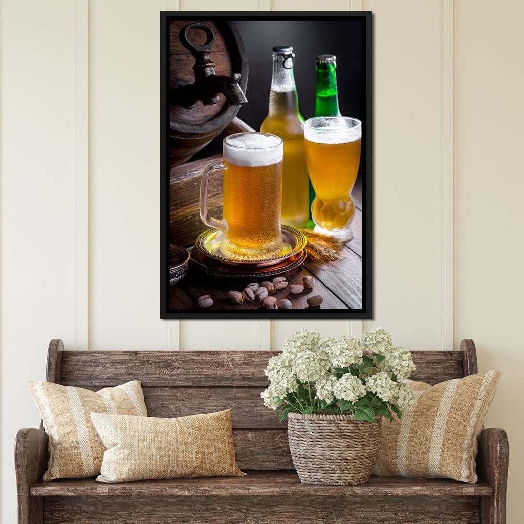 Light Beers Canvas Wall Art