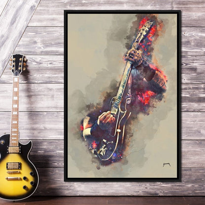 James Hetfield's Electric Guitar Canvas Wall Art