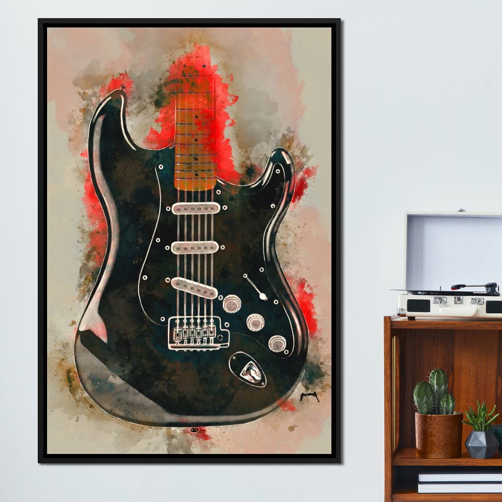 David Gilmour's Guitar Canvas Wall Art