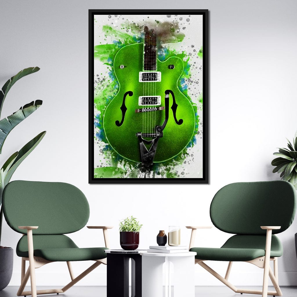 Brian Setzer's Guitar Canvas Wall Art