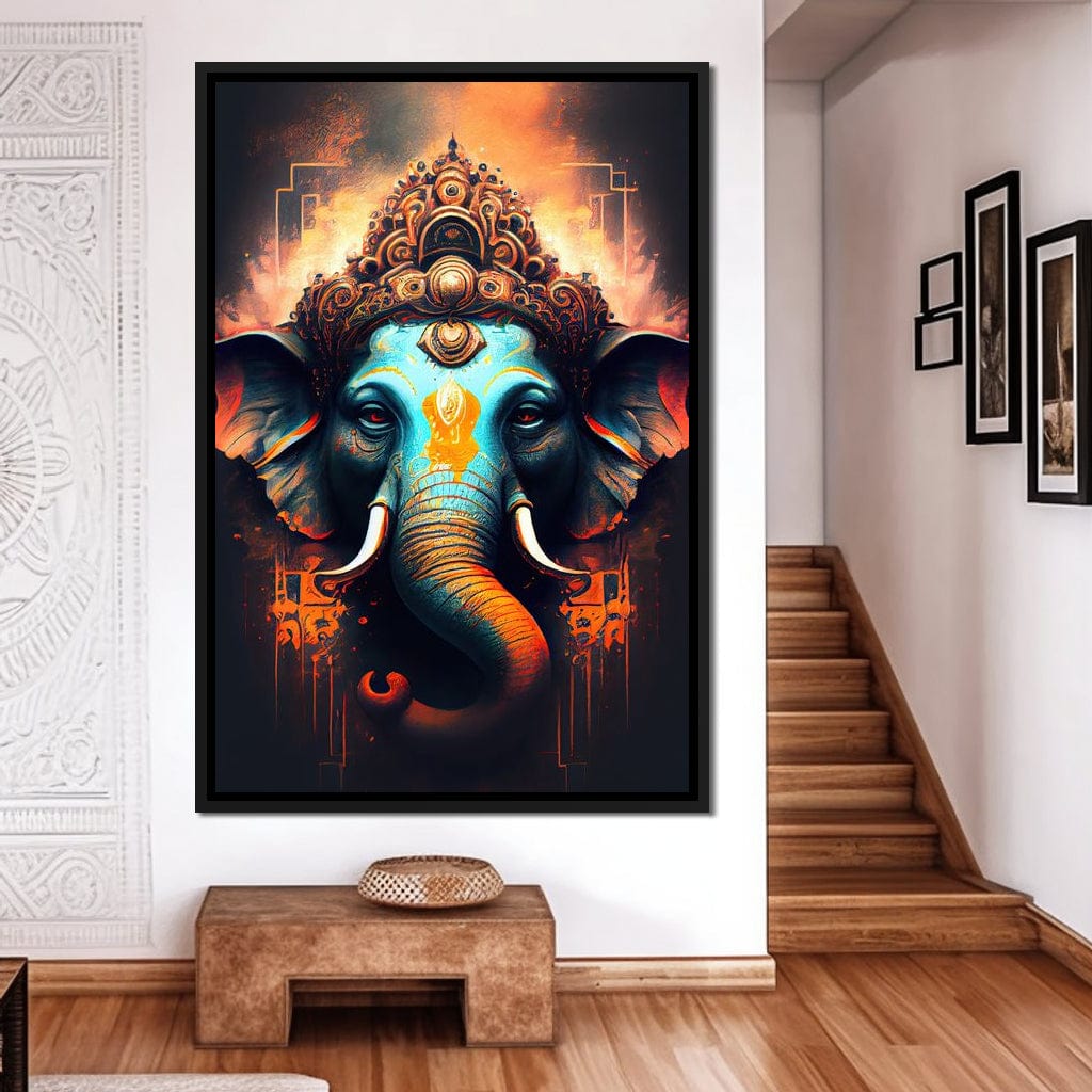 Ganesha's Strength Canvas Wall Art