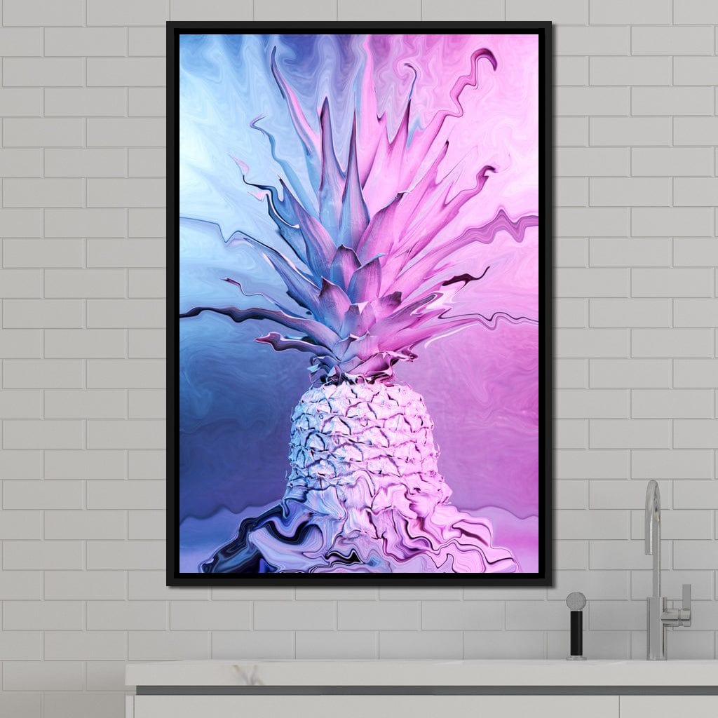 Psychedelic Pineapple Canvas Wall Art