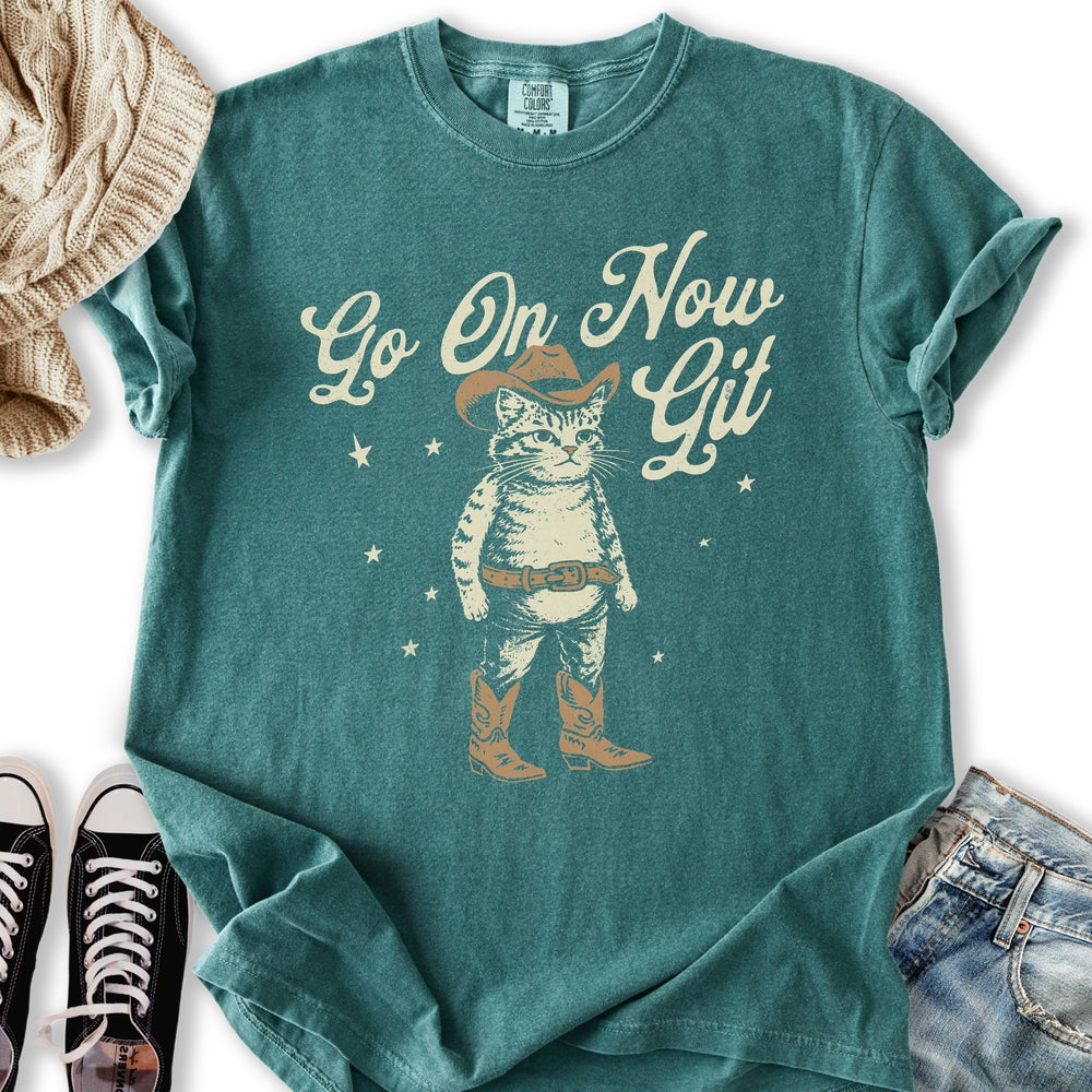 Go On Now Git Cat Relaxed Tee