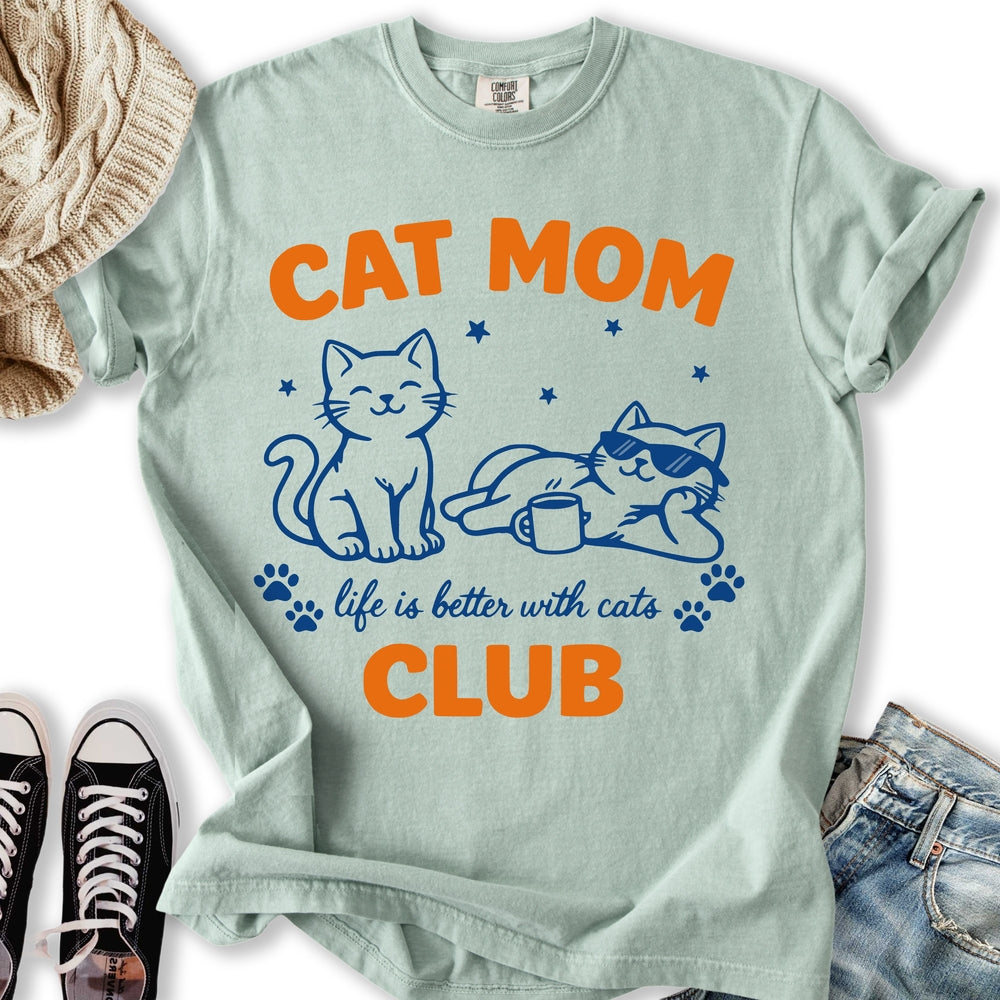 Cat Mom Club Relaxed Tee