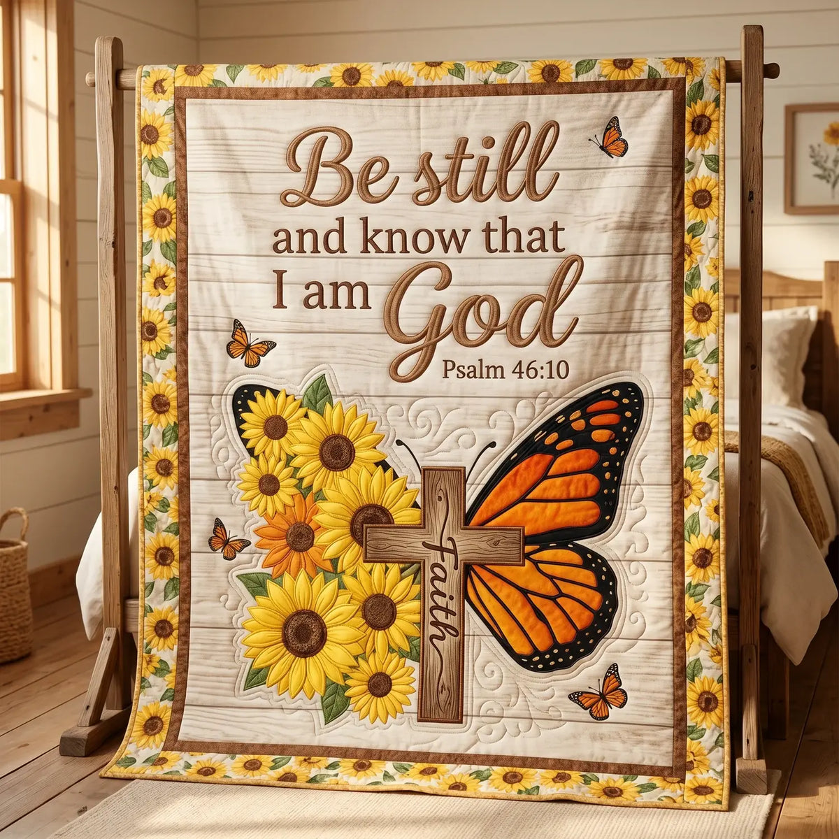 Be Still Faith Quilt Blanket