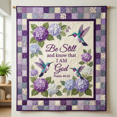 Be Still Hummingbird Quilt Blanket