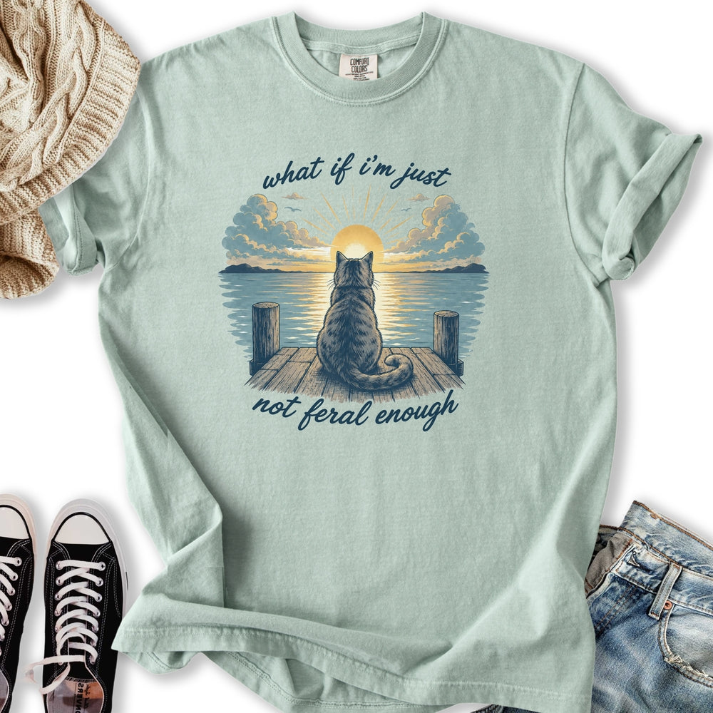 Not Feral Enough Cat Relaxed Tee