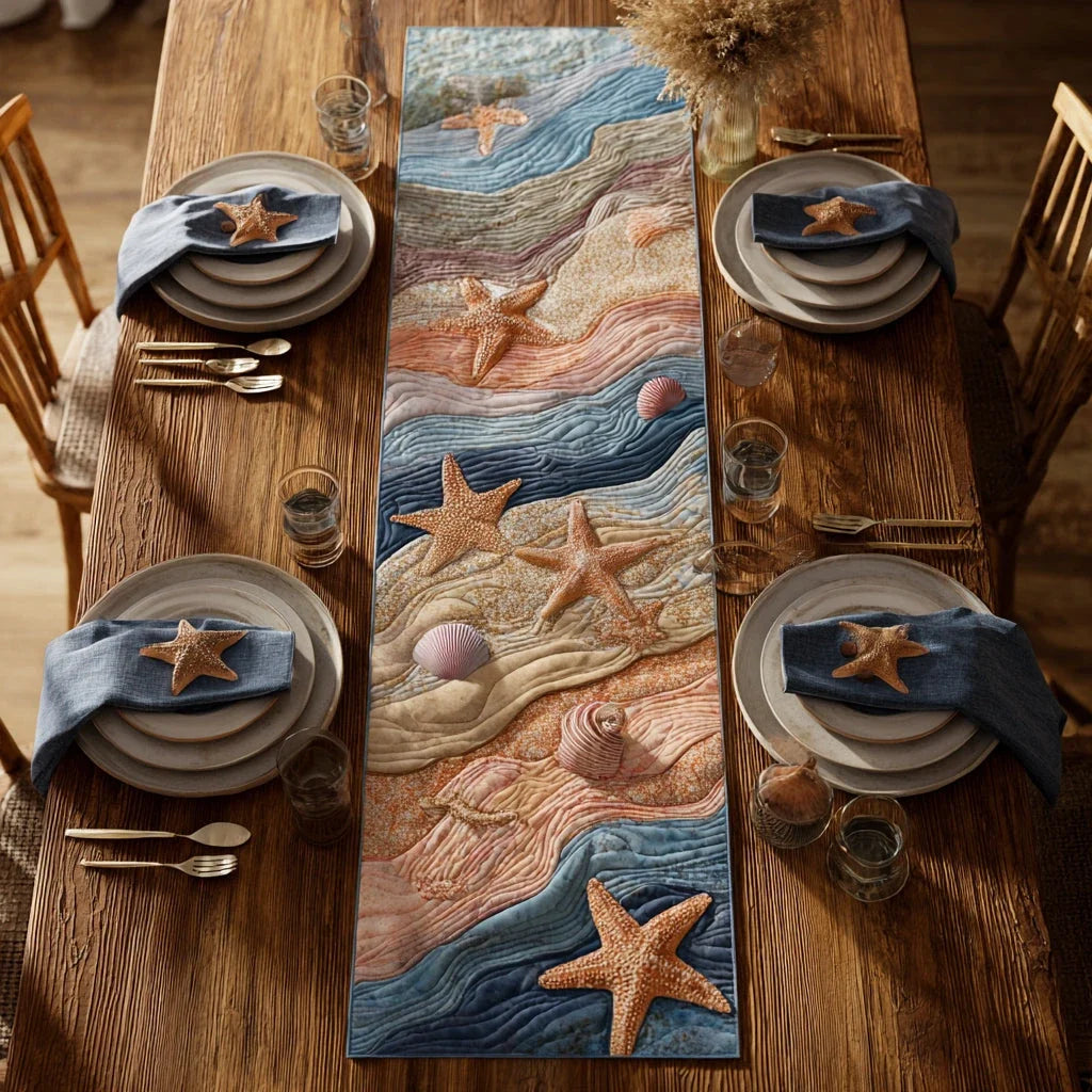 Beach Horizon Quilted Table Runner