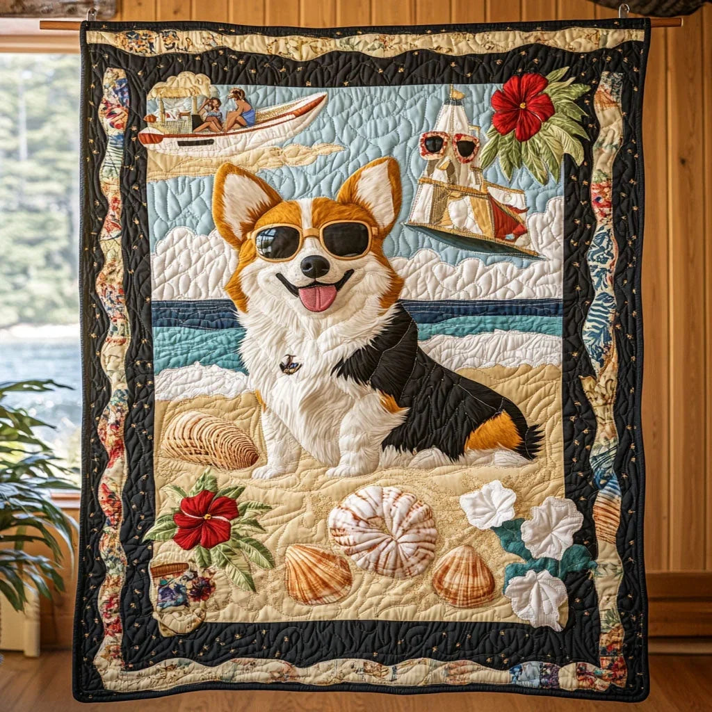 Beach Time Quilt Blanket